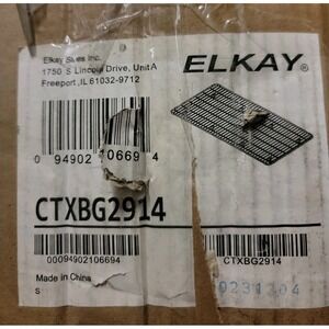 Elkay Crosstown Stainless Steel Kitchen Sink Bottom Grid 28.88" x 14.38"